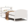 vidaXL Bed Frame without Mattress White 90x190 cm Single Solid Wood Pine