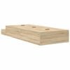 vidaXL Storage Bed Frame with Drawer Sonoma Oak 90 cm Engineered Wood
