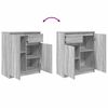 vidaXL Sideboard with Drawer Grey Sonoma 71x35x84 cm Engineered Wood