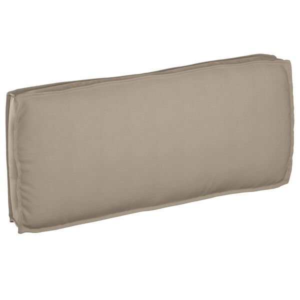vidaXL Pallet Cushion for suitable for Seat / Backrest with Pillow Taupe