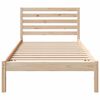 vidaXL Bed Frame with Headboard Brown 80 x 200 cm Solid Pine Wood