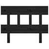 vidaXL Bed Headboard Black 78.5x3x81 cm Solid Wood Pine