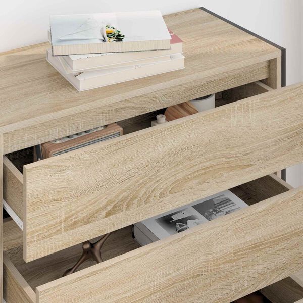 vidaXL Sideboard with Drawer Sonoma 79 x 36 x 75.5 cm Engineered Wood