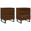 vidaXL Bedside Cabinets 2 pcs Brown Oak 40x35x50 cm Engineered Wood