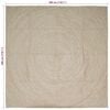 vidaXL Area Rugs Square Natural and White 300 x 300 cm Jute