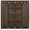 vidaXL Wardrobe with 4 Compartments Brown 175x45x170 cm