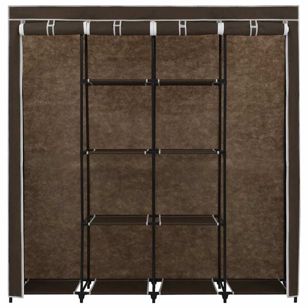 vidaXL Wardrobe with 4 Compartments Brown 175x45x170 cm