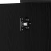 vidaXL Bathroom Cabinet Black Oak 30x30x183.5 cm Engineered Wood