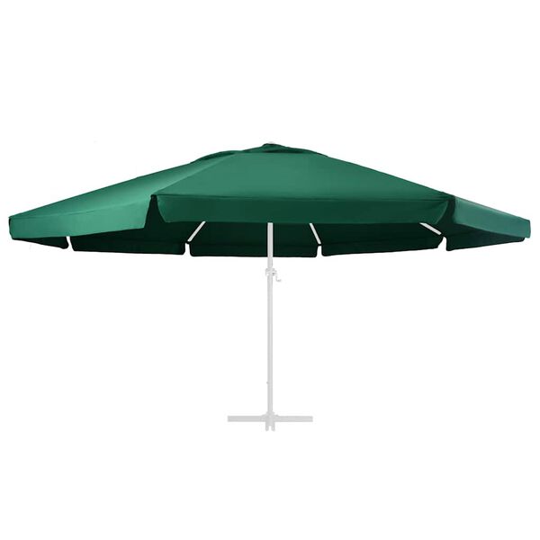 vidaXL Replacement Fabric for Outdoor Parasol Green 610 cm