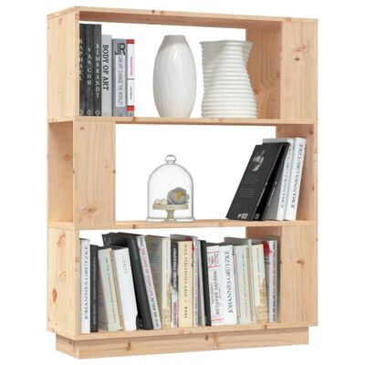 vidaXL Book Cabinet/Room Divider 80x25x101 cm Solid Wood Pine
