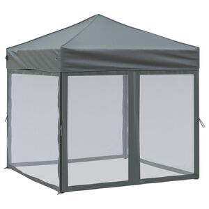 vidaXL Party Tent | Anthracite | 210D oxford fabric | 2x2 m | Foldable