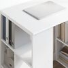 vidaXL Desk with Shelf White 90 x 50 x 75 cm Engineered Wood
