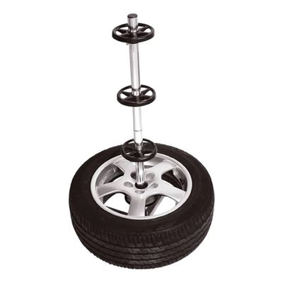 Carpoint Wheel Stand with Cover Aluminium Black