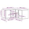 vidaXL Corner Cabinet White 160x40x45 cm Engineered Wood