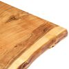 vidaXL Table Top Solid Acacia Wood 80x(50-60)x2.5 cm