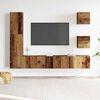 vidaXL 5 Piece TV Cabinet Set Wall-mounted Old Wood Engineered Wood