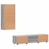 vidaXL TV Cabinet Set with Drawer FLORIN Grey Sonoma Engineered Wood