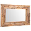 vidaXL Decorative Mirror Teak 90x60 cm Rectangular