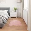 vidaXL Faux Sheepskin Rug TAFALLA Pink 60 x 90 cm Polyester