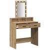 vidaXL Dressing Table Brown 79 x 41 x 140 cm Engineered Wood