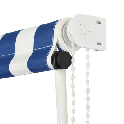 vidaXL Retractable Awning 150x150 cm Blue and White