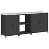 vidaXL Kitchen Storage Set HATTEM 3 pcs Black Cold-rolled Steel
