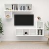 vidaXL 4 Piece TV Cabinet Set White Engineered Wood