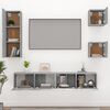 vidaXL 5 Piece TV Cabinet Set Grey Sonoma Engineered Wood