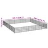 vidaXL Dog Kennel Silver 25 m&sup2; Steel