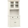 vidaXL Highboard "VIGO" White 78x40x175 cm Solid Wood Pine
