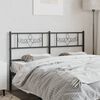 vidaXL Metal Replace Headboard Black 140 cm