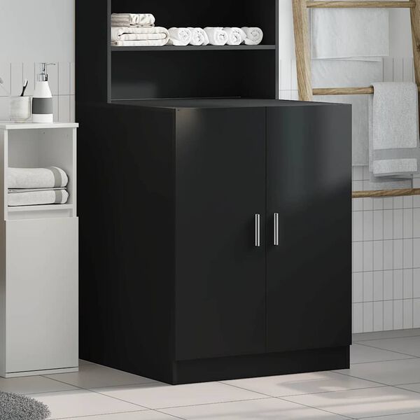 vidaXL Washing Machine Cabinet Black 71x71.5x91.5 cm