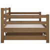 vidaXL Pull-out Day Bed without Mattress Honey Brown 2x(80x200)cm