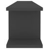 vidaXL Wall Shelf 2 pcs Grey 105x18x20 cm Engineered Wood