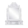 vidaXL Vanity Makeup Table with Rectangular Swing Mirror MDF