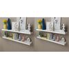 vidaXL Wall Shelves 4 pcs White 120 cm