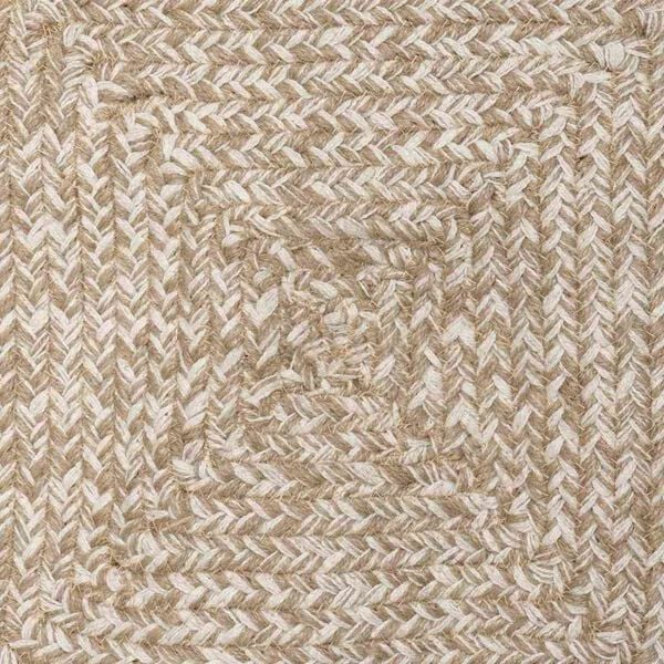 vidaXL Area Rugs Square Natural and White 300 x 300 cm Jute