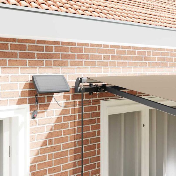 vidaXL Retractable Awning Manual Beige 350 x 250 cm Fabric