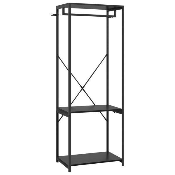 vidaXL Wardrobe Black 60x40x167 cm Metal and Engineered Wood