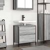 vidaXL Bathroom Basin Cabinet with Drawers Grey Sonoma 60x34.5x60 cm
