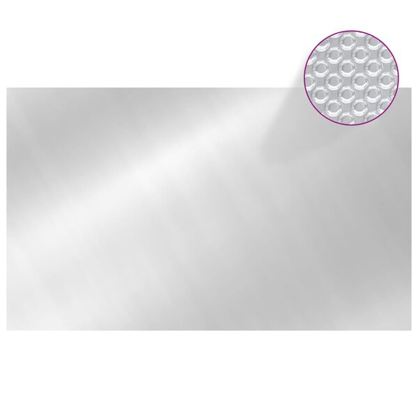 vidaXL Rectangular Pool Cover 1000x600 cm PE Silver