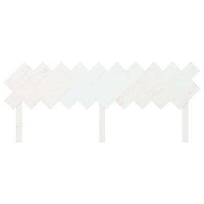 vidaXL Bed Headboard White 196x3x80.5 cm Solid Wood Pine