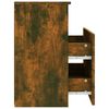 vidaXL Bed Cabinet Smoked Oak 50x32x60 cm