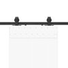 vidaXL Sliding Door Hardware Kit 183 cm Steel Black