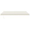 vidaXL Retractable Awning Cream 5x3 m Fabric and Aluminium