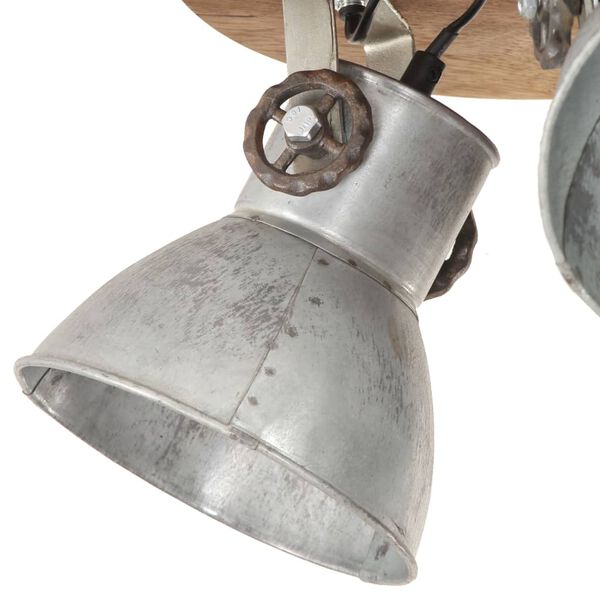 vidaXL Industrial Ceiling Lamp 25 W Silver 42x27cm E27