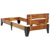 vidaXL Bed Frame without Mattress with Brushed Finish 90x200cm