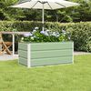 vidaXL Planter Pastel Green 100 x 50 x 45 cm Galvanised Steel