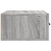 vidaXL Wall-mounted Bedside Cabinet Grey Sonoma 35x35x20 cm