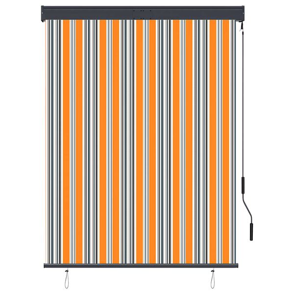 vidaXL Outdoor Roller Blind 120x250 cm Yellow and Blue